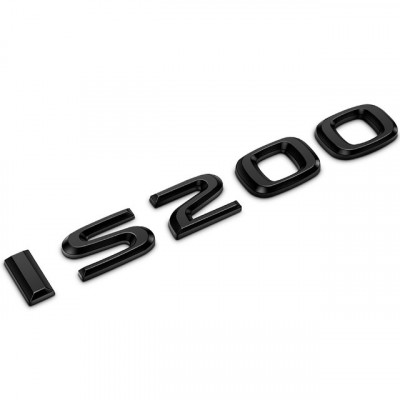 Автологотип шильдик емблема напис Lexus IS 200 Black Еdition на кришку багажника