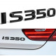 Автологотип шильдик емблема напис Lexus IS 350 Black Еdition на кришку багажника