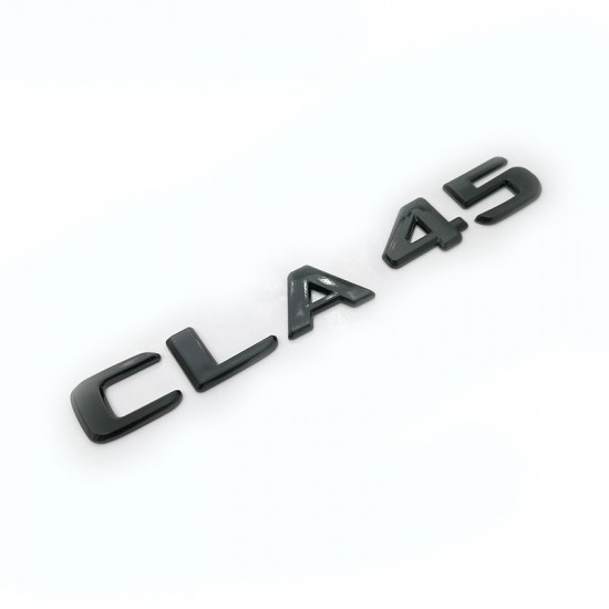 Автологотип шильдик емблема напис Mercedes CLA45 чорний глянець