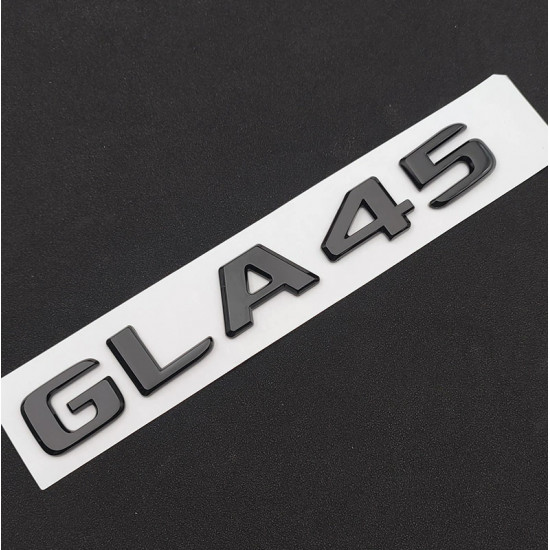 Автологотип шильдик емблема напис Mercedes GLA 45 плоска чорний глянець Emblems362278