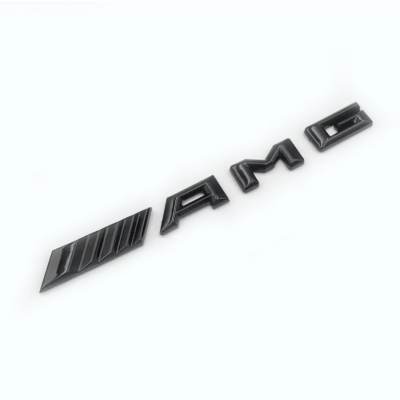 Автологотип шильдик эмблема надпись Mercedes AMG выпуклая черный глянец Emblems 362280