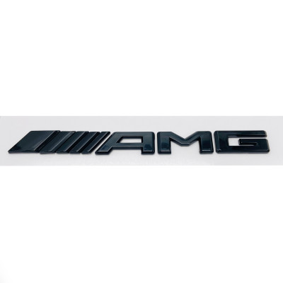 Автологотип шильдик емблема напис Mercedes AMG плоска чорний глянець Emblems362281