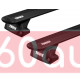 Багажник на интегрированные рейлинги Thule Wingbar Evo Black для Peugeot 308 (mkIII)(универсал) 2021→ (TH 7113B-7106-6145)