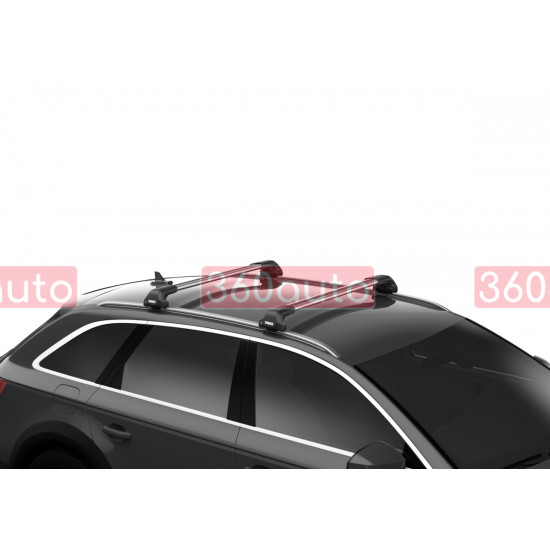 Багажник на интегрированные рейлинги Thule Wingbar Edge для Toyota Fortuner (mkII) 2016→ (TH 7213-7213-7206-6100)
