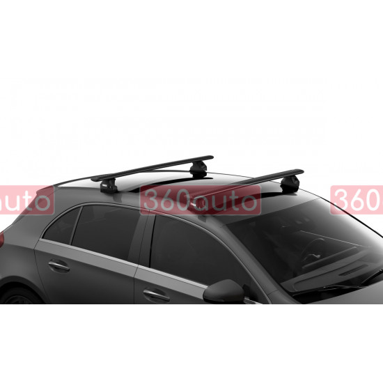 Багажник в штатные места Thule Wingbar Evo Black для Subaru Impreza (mkV) 2016→ (USA) (TH 7113B-7107-7138)