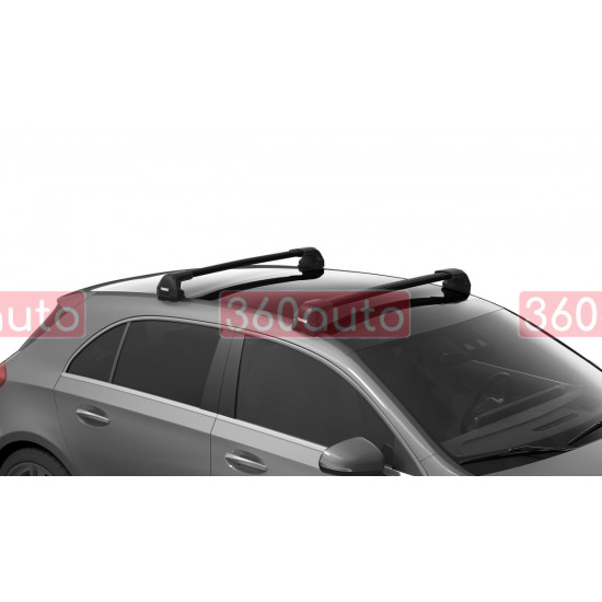 Багажник в штатные места Thule Wingbar Edge Black для Subaru Impreza (mkV) 2016→ (USA) (TH 7214B-7214B-7207-7138)
