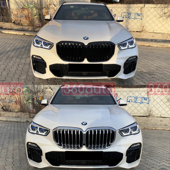 Решітка радіатора на BMW X5 G05 2018-2022 Shadow Line оригінал 51138096590