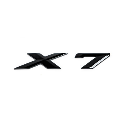 Автологотип емблема напис BMW X7 G07 Black Shadow Edition чорний глянець