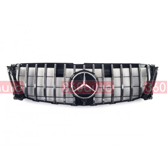 Решітка радіатора на Mercedes GL-class X166 2012-2015 GT Panamericana чорна з хромом MB-X166133