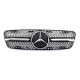 Решітка радіатора на Mercedes ML-class W163 1997-2005 Diamond чорна MB-W163105