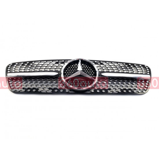 Решетка радиатора на Mercedes ML-class W163 1997-2005 Diamond черная MB-W163105