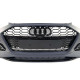 Передний бампер на Audi A4 B9 2019-2022 в стиле RS