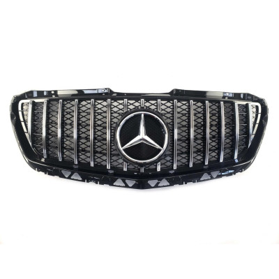 Решетка радиатора на Mercedes Sprinter W906 2013-2018 GT Panamericana черная с хромом MB-W906109