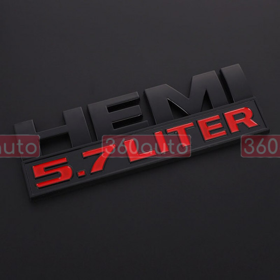 Автологотип шильдик эмблема Hemi 5.7 Liter black 68247898AA