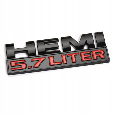 Автологотип шильдик емблема Hemi 5.7 Liter black 68247898AA