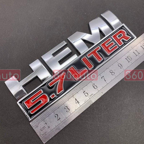 Автологотип шильдик эмблема Hemi 5.7 Liter хром Emblems 364560