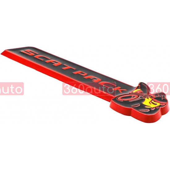 Автологотип емблема Dodge Scat Pack Super Bee Red мала Emblems364565