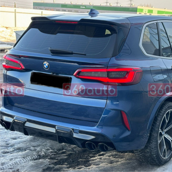 Спойлер на BMW X5 G05 2019- стиль Х5M F95 чорний глянець