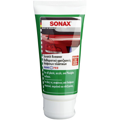 Поліроль для фар, акрилу, пластику Sonax Scratch Remover NanoPro 75 мл 305000