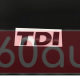 Автологотип шильдик эмблема надпись Volkswagen TDI черный на крышку багажника