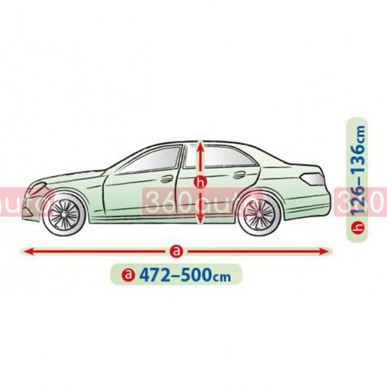 Автомобильный чехол тент на BMW 5 E34, E39, E60 1988-2010 Kegel Mobile Garage, Sedan XL 472-500 cm