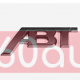 Автологотип шильдик эмблема надпись Audi ABT black матовый