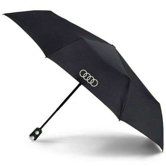 Складной зонтик Audi Pocket Umbrella, Knirps, Black, артикул 3121900200 из лого AUDI