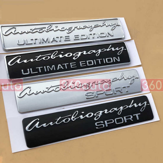 Автологотип шильдик эмблема надпись Range Rover Autobiography Sport серебро LR032868