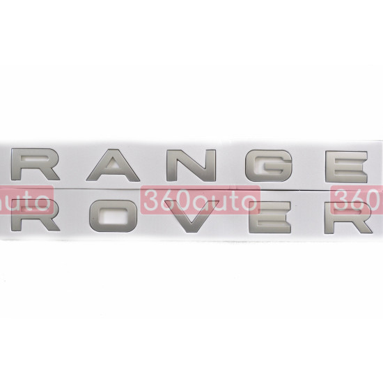 Автологотип эмблема надпись Land Rover Range Rover серая матовая Lr062324