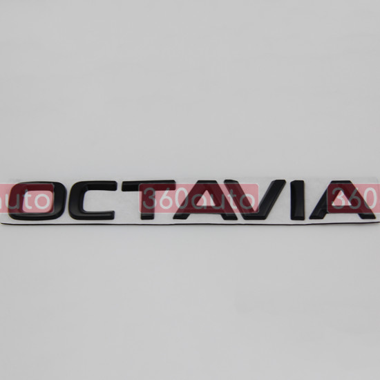 Автологотип шильдик эмблема надпись Skoda Octavia A7 черная на кришку багажника Emblems 149276