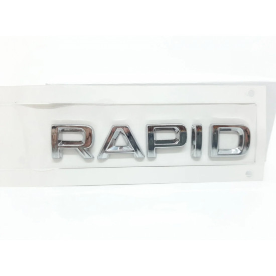 Автологотип шильдик эмблема надпись Skoda Rapid багажник 136х23 мм Emblems 149277