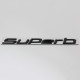 Автологотип шильдик эмблема надпись Skoda Superb черная на крышку багажника матовая