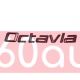 Автологотип шильдик эмблема надпись Skoda Octavia A5 черная на кришку багажника Emblems 149306