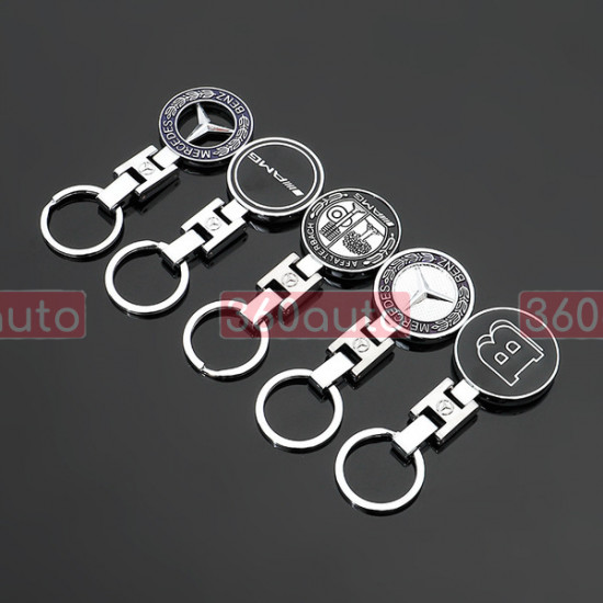 Автомобильный брелок на ключи Mercedes AMG Black метал BrelOK 149368