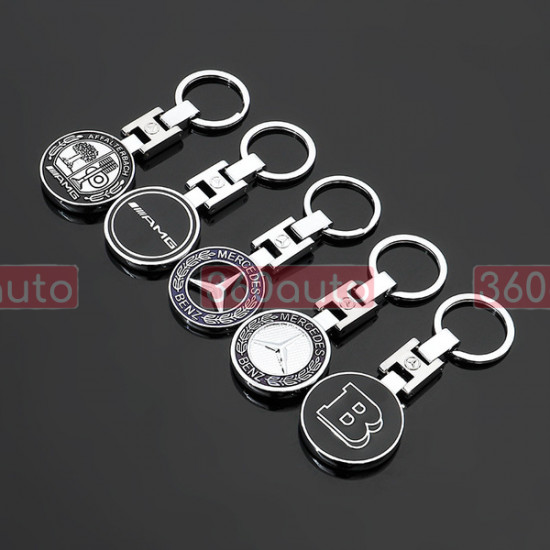 Автомобильный брелок на ключи Mercedes AMG Black метал BrelOK 149368