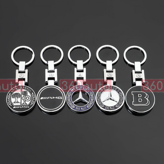 Автомобільний брелок на ключі Mercedes AMG Black метал BrelOK 149368