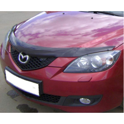 Дефлектор капота на Mazda 3 2005-2009 hatchback | Мухобойка EGR SG3746DS