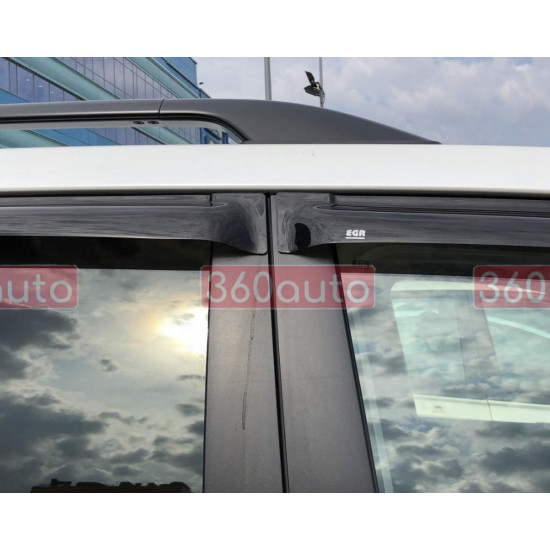 Дефлекторы окон для Toyota Land Cruiser 200, для Lexus LX570 2007- | Ветровики EGR 92492061B