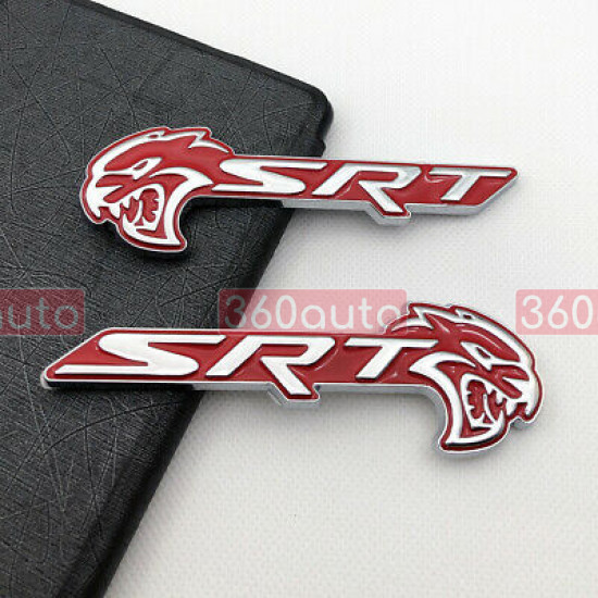 Автологотип шильдик емблема Dodge SRT Hellcat Red 1S2-SRTH-SR Emblems 392540