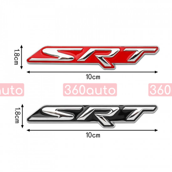 Автологотип шильдик эмблема Dodge SRT Red Emblems 392599