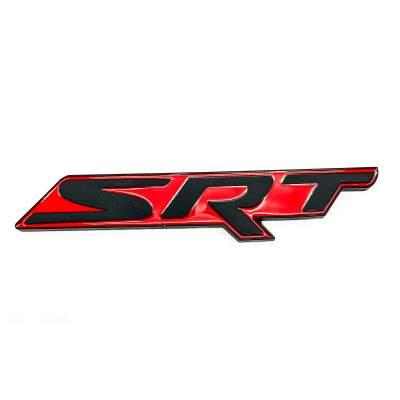 Автологотип шильдик емблема Dodge SRT Black-Red Emblems 392600