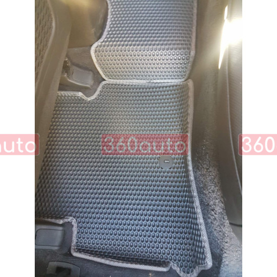 3D eva килимки з бортами для Hyundai Tucson 2015- сіра ева, чорна окантовка