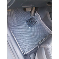 3D eva килимки з бортами для Hyundai Tucson 2015- сіра ева, чорна окантовка