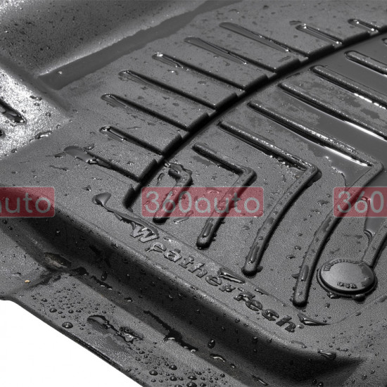 3D килимки для Mercedes GL, GLS-class X166, M, GLE-class W166 2012- чорні передні WeatherTech HP 444011IM