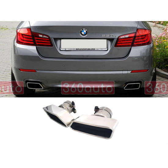 Насадки на вихлоп BMW 5 F10 2010-2017 M550i Хром