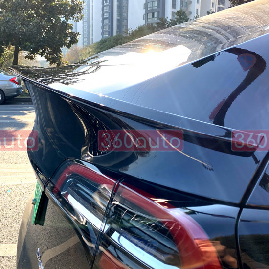 Спойлер на Tesla Model Y 2020- Max чорний глянець