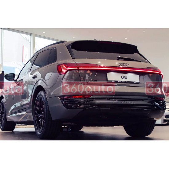 Автологотип емблема чорні кільця Audi e-tron, Q8 e-tron (GE) 2019- Black Edition на кришку багажника 4K4853742AT94