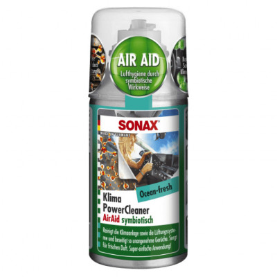 Очисник кондиціонера антибактеріальний Sonax Klima Power Cleaner AirAid symbiotisch Thekendisplay 100 мл 323941