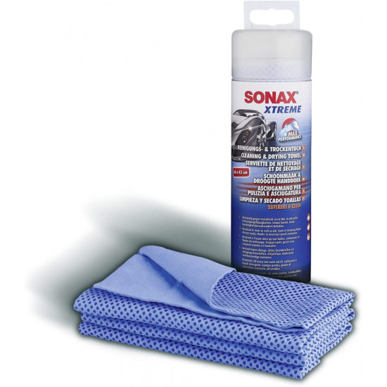 Салфетка для сушки кузова и стекол Sonax Xtreme Reinigungs + Trockentuch XL 66х43 см 417741