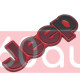 Автологотип шильдик эмблема надпись Jeep Renegade, Cherokee метал red 155х50мм